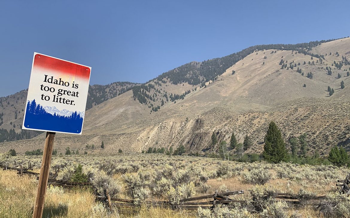 Idaho Mountains No Littering